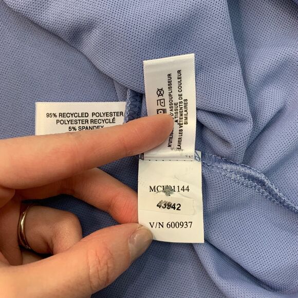 Cutter & Buck Polo Shirt Mens S Small Hyacinth Eco Golf Short Sleeve Stretch - Picture 7 of 11